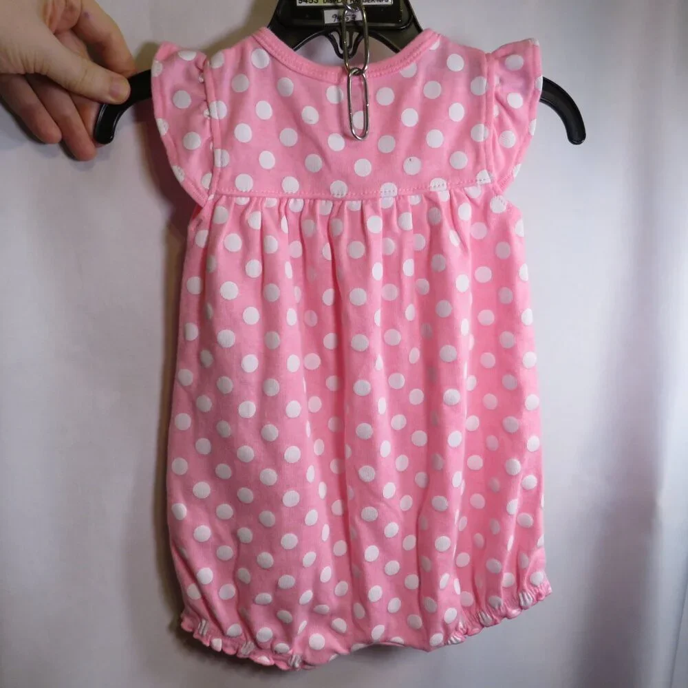 Baby Pink Sea Horse Polka Dot with embroidered 12Mo Carter's